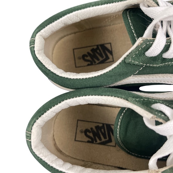 Vans Ward Shoes Low Green Suede Size Y2.5 - Picture 4 of 5